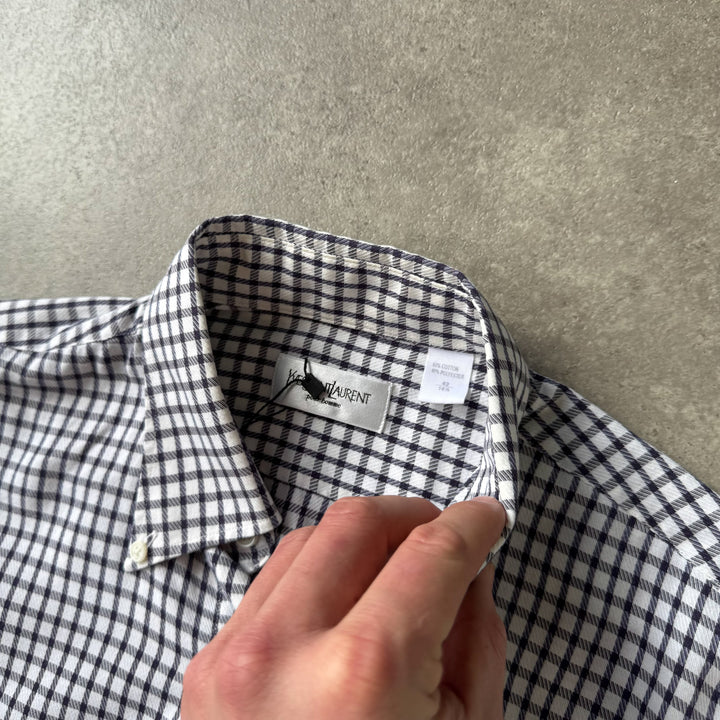 Yves Saint Laurent Shirt Black & White Men's L