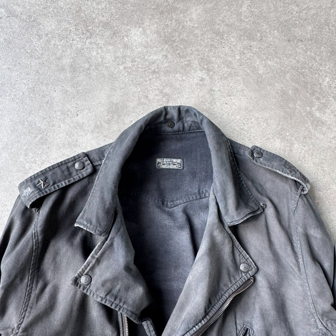 Ralph Lauren Biker Jacket Black Men's XL
