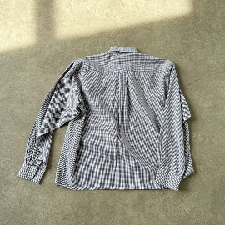 Thomas Burberry Dress Shirt Blue & White Men's M