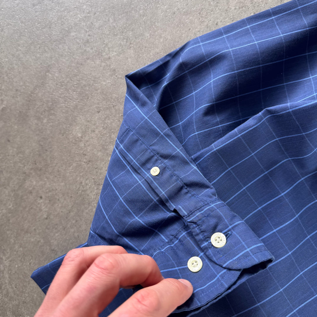 Thomas Burberry Shirt Navy & Blue Men's M