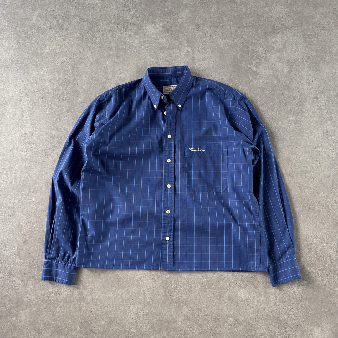 Thomas Burberry Shirt Navy & Blue Men's M