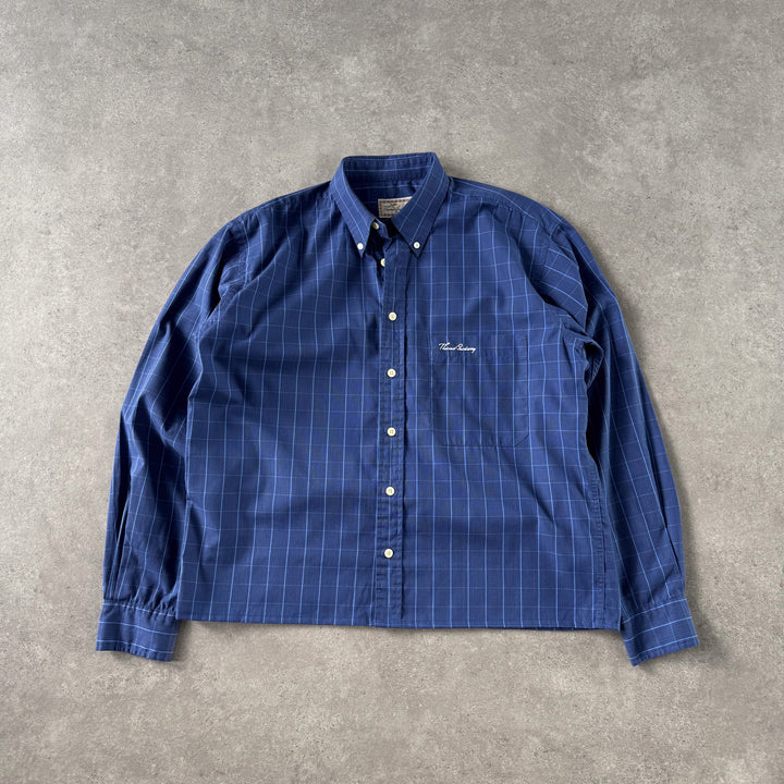 Thomas Burberry Shirt Navy & Blue Men's M