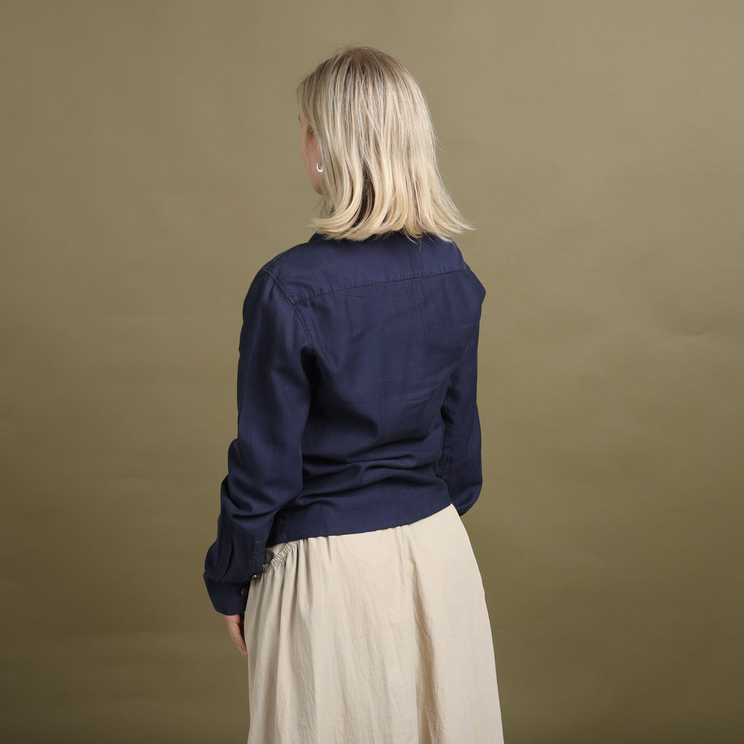 Versace Shirt Navy Blue Women's S