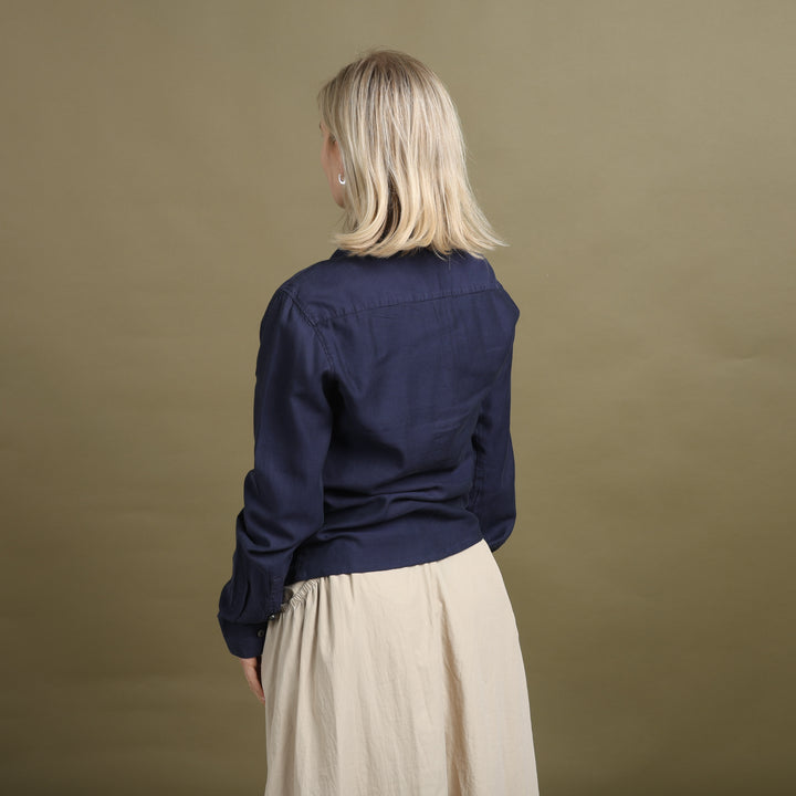 Versace Shirt Navy Blue Women's S