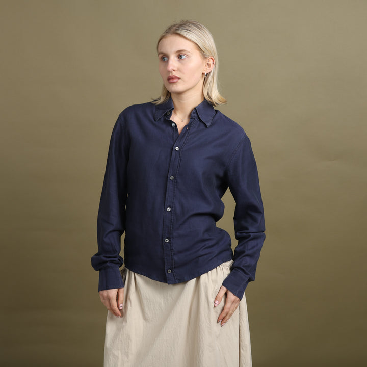 Versace Shirt Navy Blue Women's S