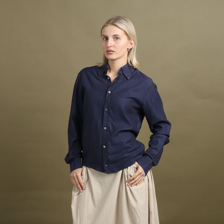 Versace Shirt Navy Blue Women's S