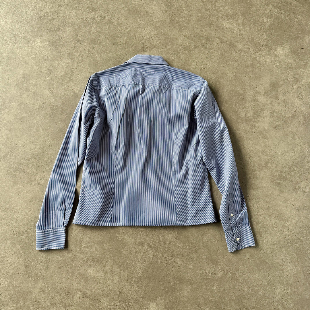 Balmain Dress Shirt Blue & White Women's M