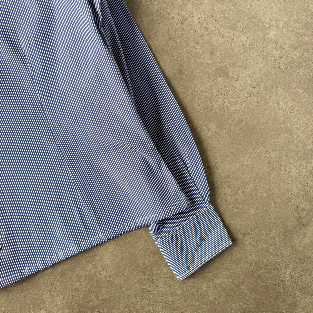 Balmain Dress Shirt Blue & White Women's M