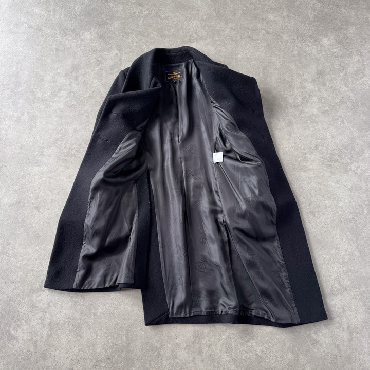 Vivienne Westwood Overcoat Black Women's UK 8