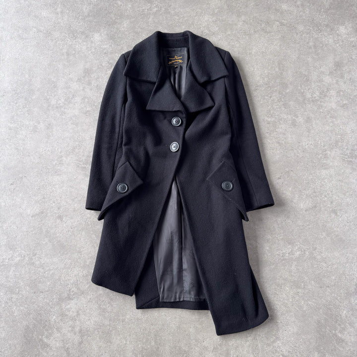 Vivienne Westwood Overcoat Black Women's UK 8