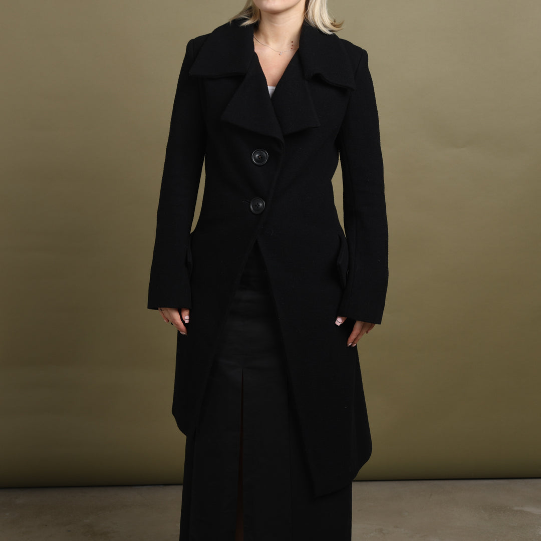 Vivienne Westwood Overcoat Black Women's UK 8