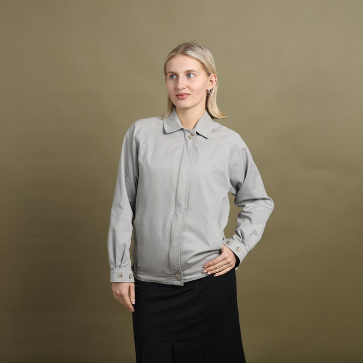 Burberry's Harrington Jacket Grey Women's UK 8
