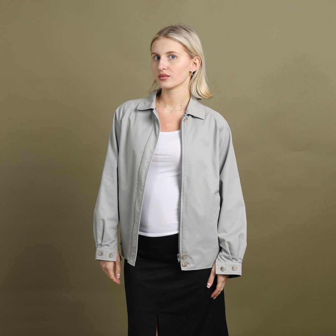Burberry's Harrington Jacket Grey Women's UK 8