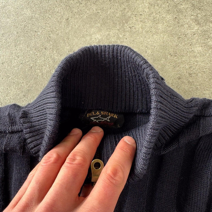 Paul & Shark Full Zip Jumper Navy Blue Men's L