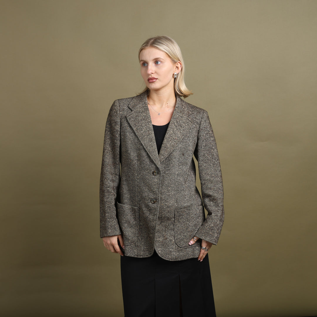 Burberry's Blazer Brown & Cream Women's UK 12