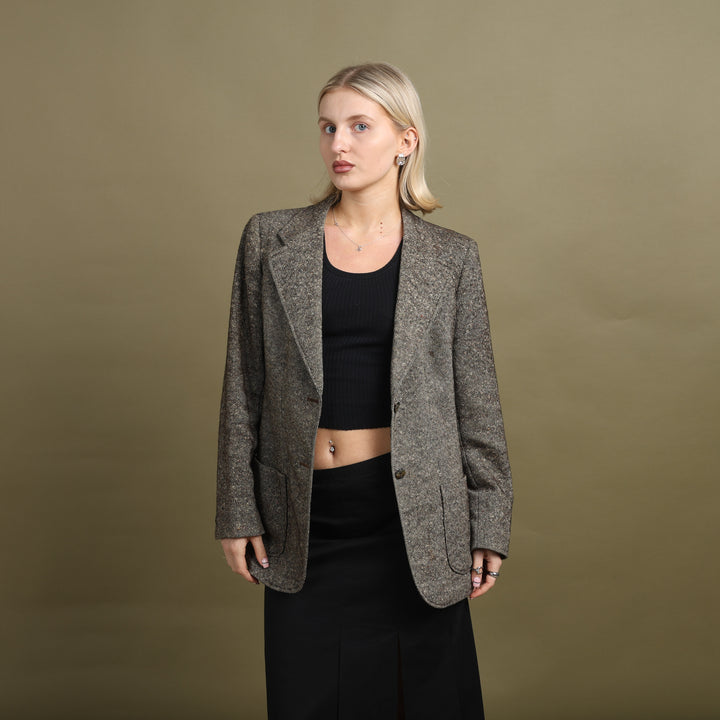 Burberry's Blazer Brown & Cream Women's UK 12