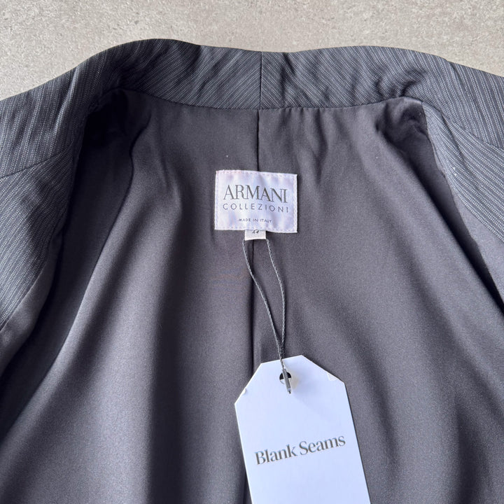 Armani Collezioni Collarless Blazer Black Women's UK 12
