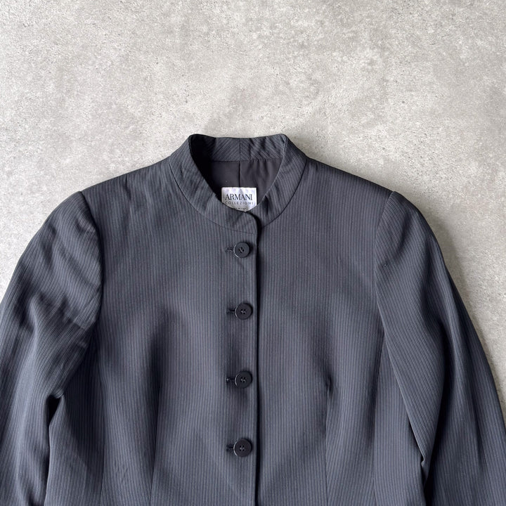 Armani Collezioni Collarless Blazer Black Women's UK 12
