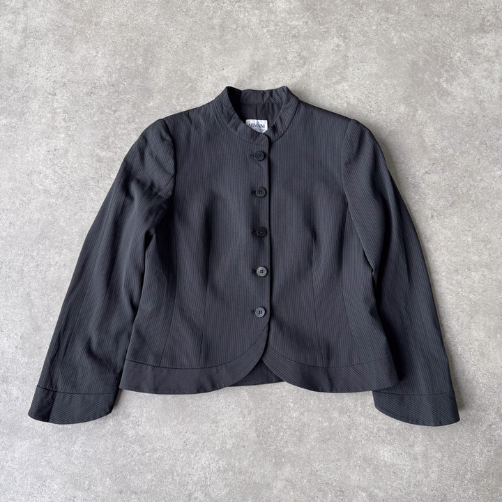 Armani Collezioni Collarless Blazer Black Women's UK 12