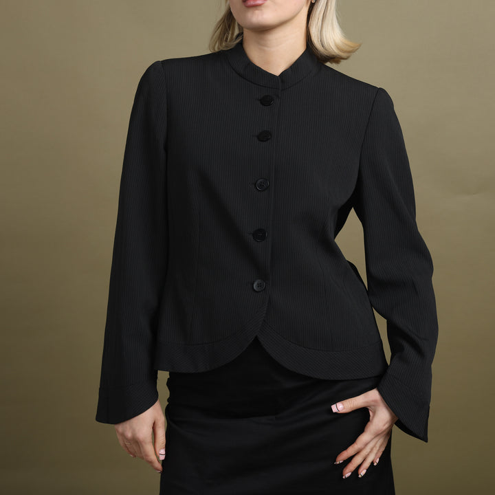 Armani Collezioni Collarless Blazer Black Women's UK 12