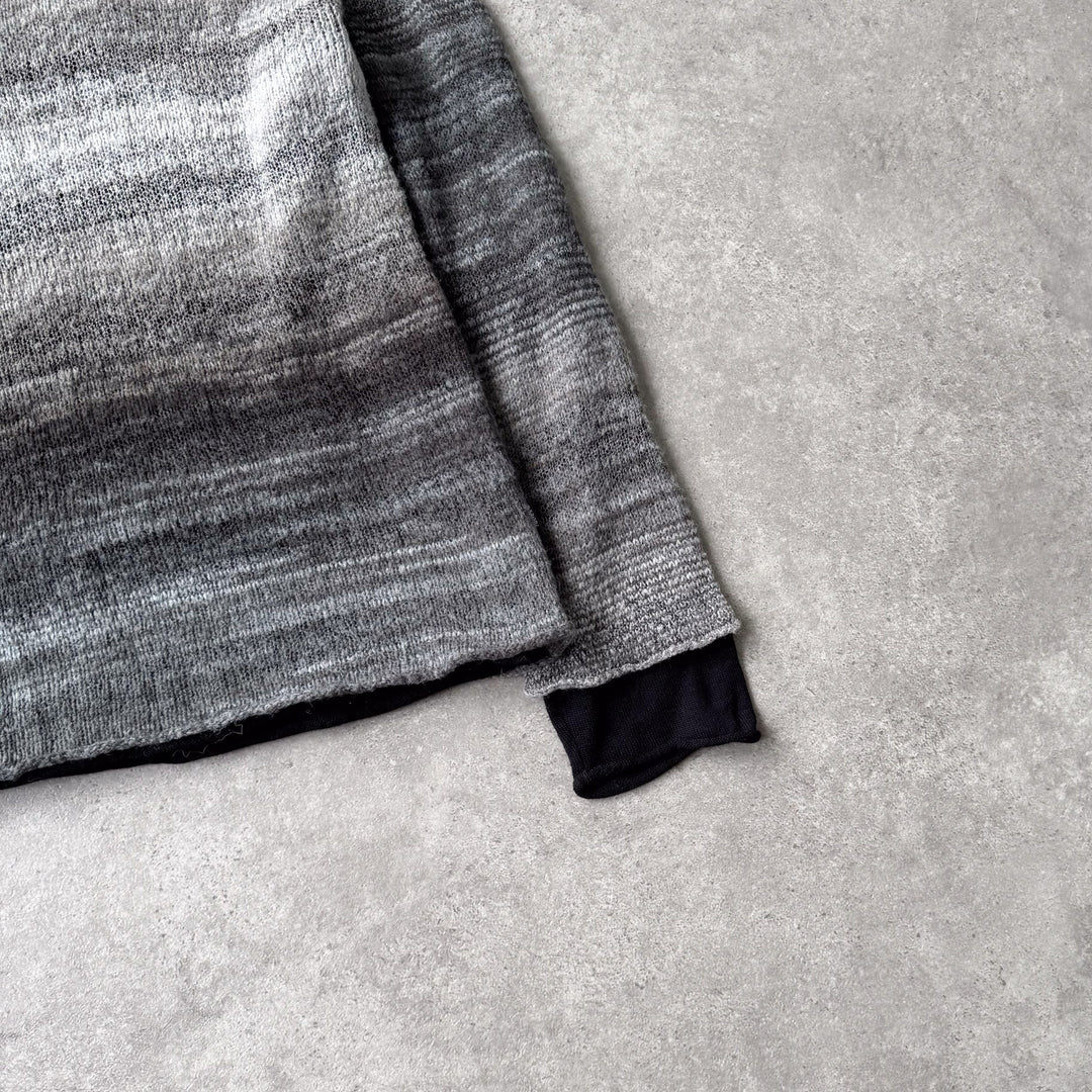 Armani Collezioni Turtleneck Jumper Black & Grey Men's L