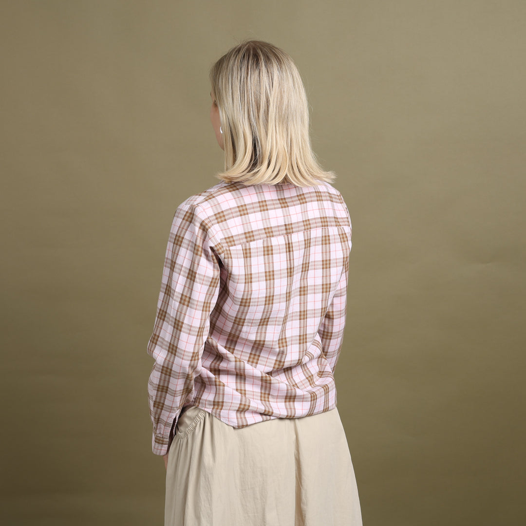 Burberry Shirt Pink & Beige Women's UK 10