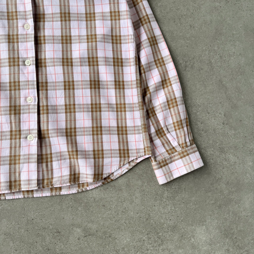 Burberry Shirt Pink & Beige Women's UK 10