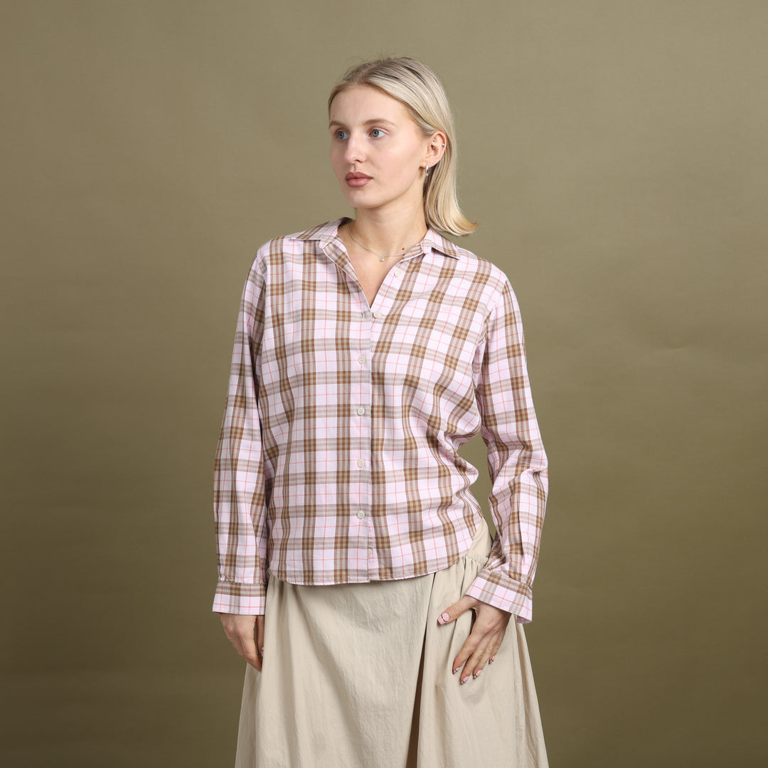 Burberry Shirt Pink & Beige Women's UK 10