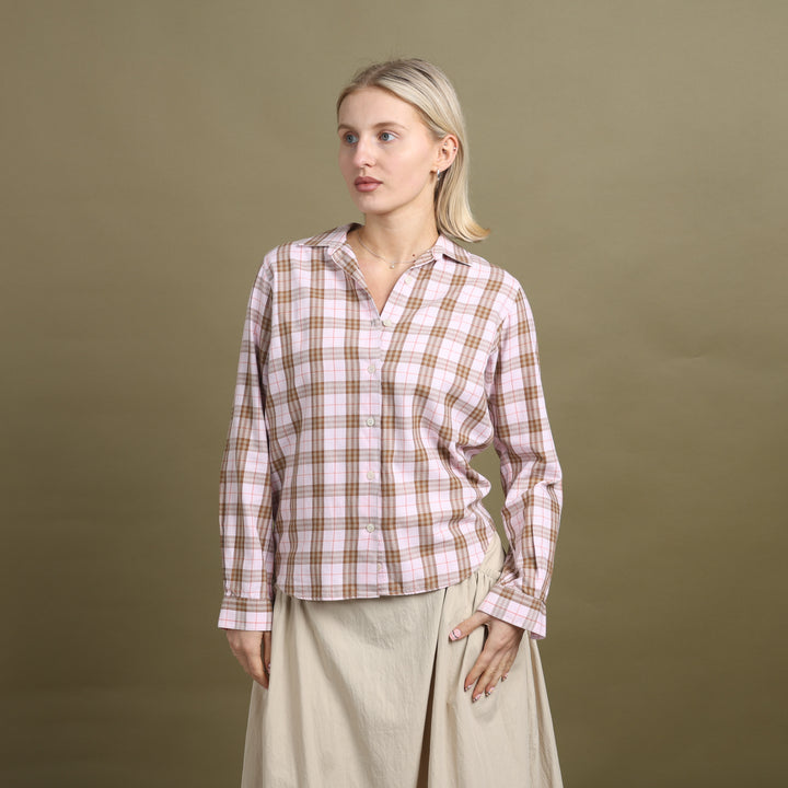 Burberry Shirt Pink & Beige Women's UK 10