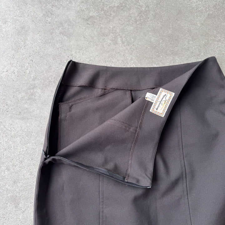 Thomas Burberry Midi Skirt Brown Women's UK 10