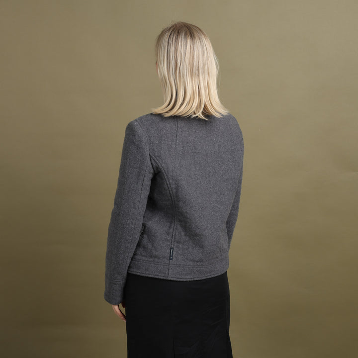 Armani Jeans Pea Coat Grey Women's UK 8