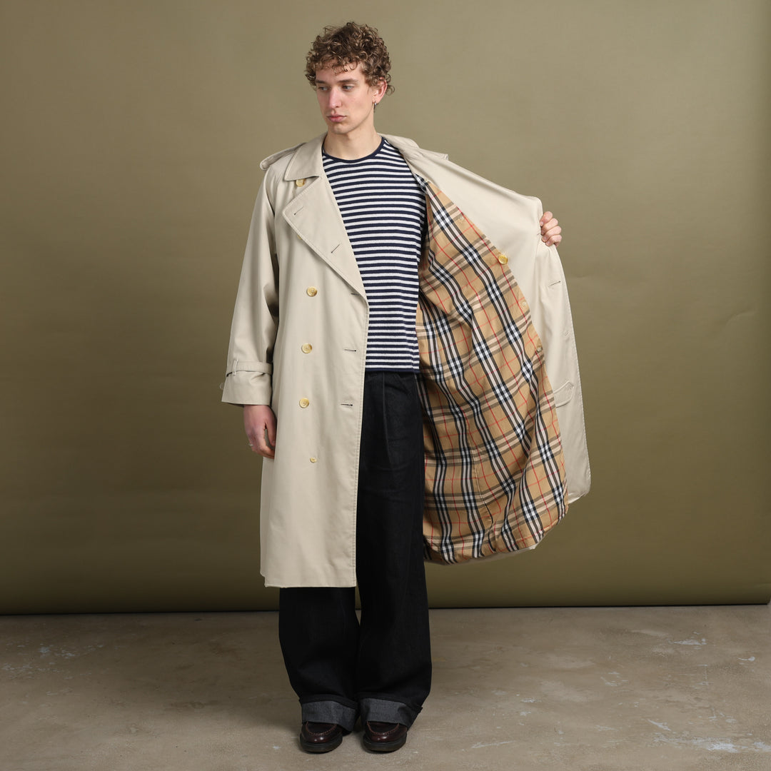 Burberry's Trench Coat Cream Men's L