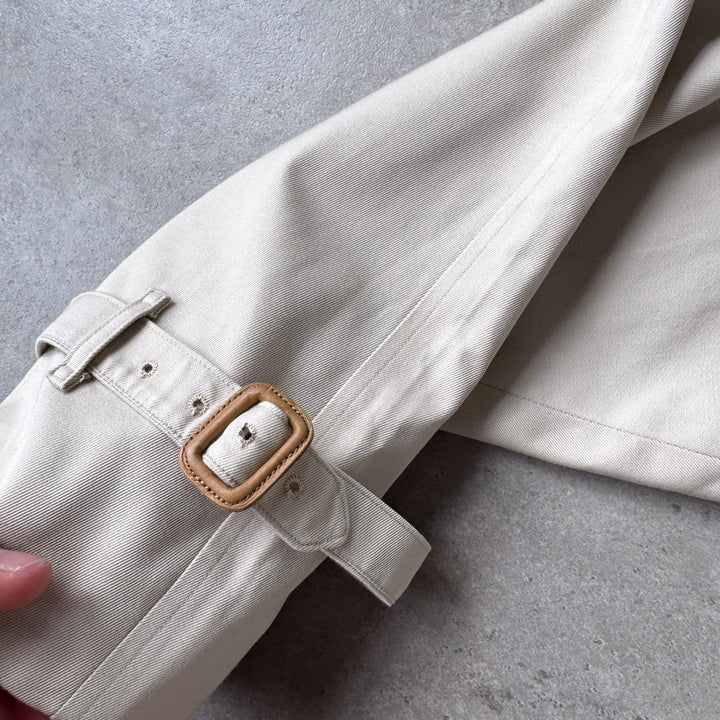 Burberry's Trench Coat Cream Men's L