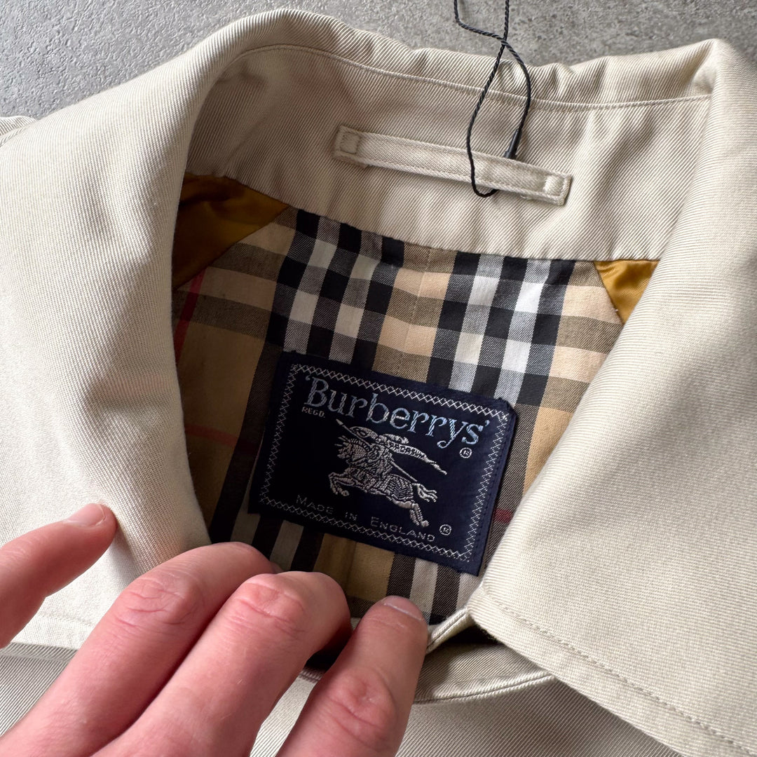 Burberry's Trench Coat Cream Men's L