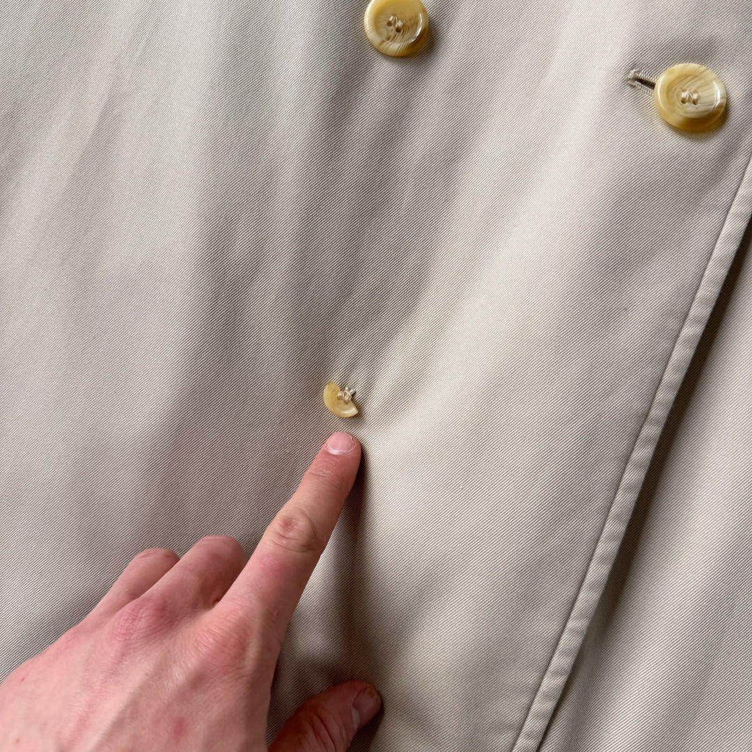 Burberry's Trench Coat Cream Men's L