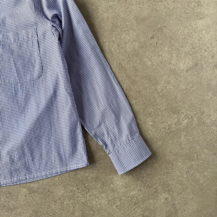 Giorgio Armani Dress Shirt Blue & White Men's M