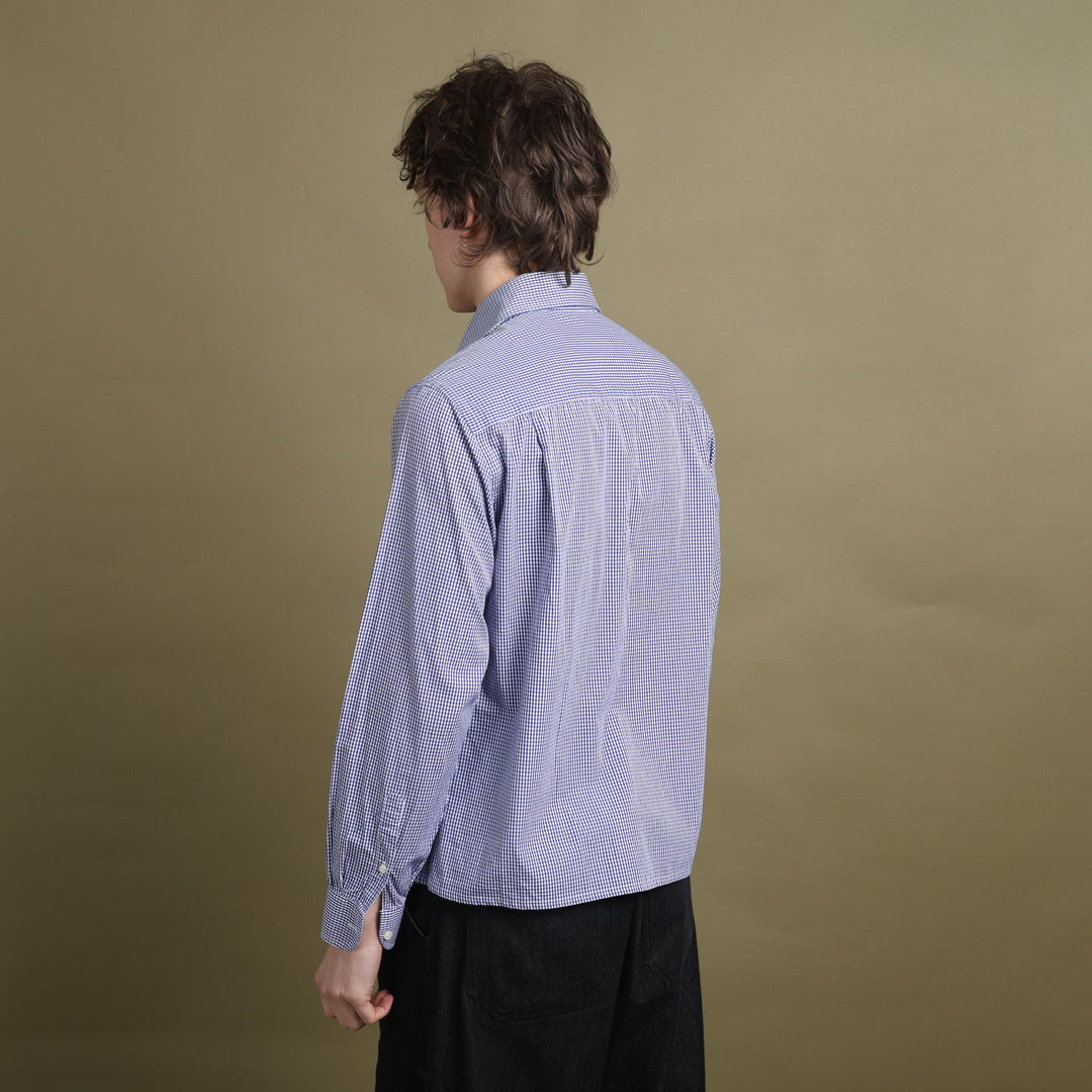 Giorgio Armani Dress Shirt Blue & White Men's M