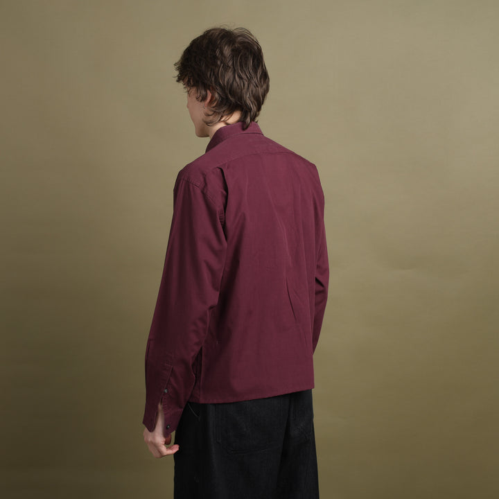 Yves Saint Laurent Dress Shirt Burgundy Men's L