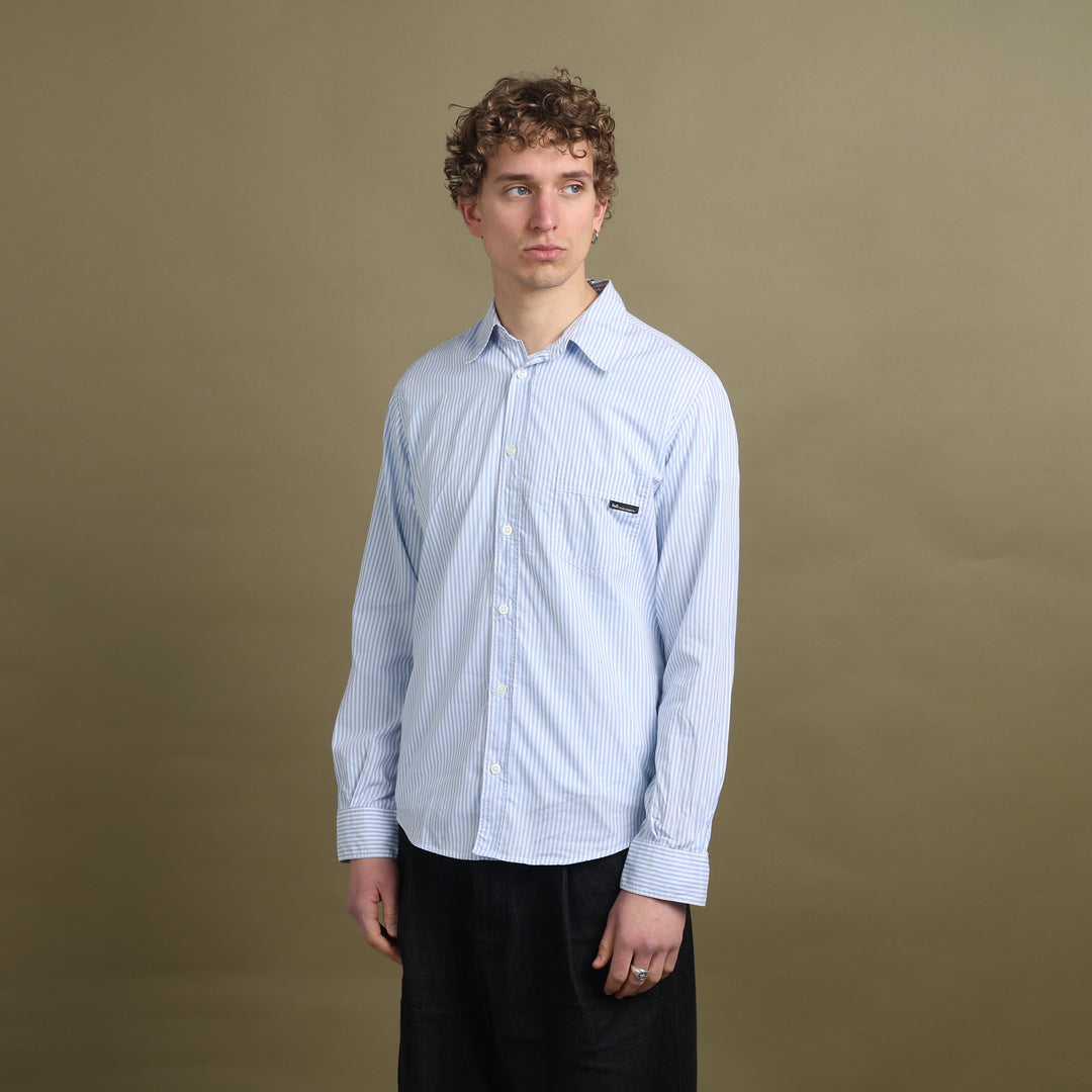 Dolce & Gabbana Dress Shirt Light Blue & White Men's L