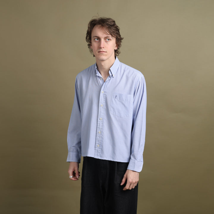 Yves Saint Laurent Shirt Light Blue & White Men's M
