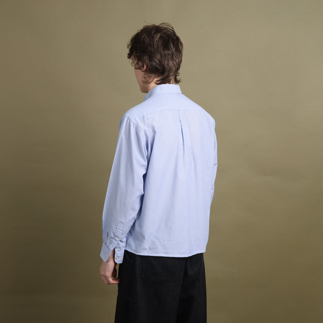 Yves Saint Laurent Shirt Light Blue & White Men's M
