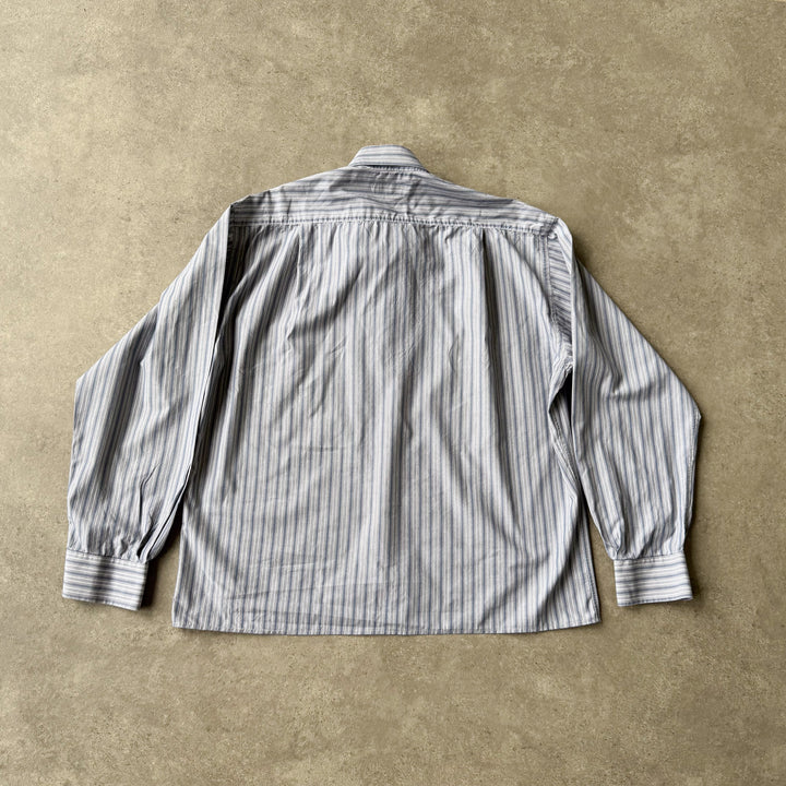 Valentino Dress Shirt Grey & Blue Men's L