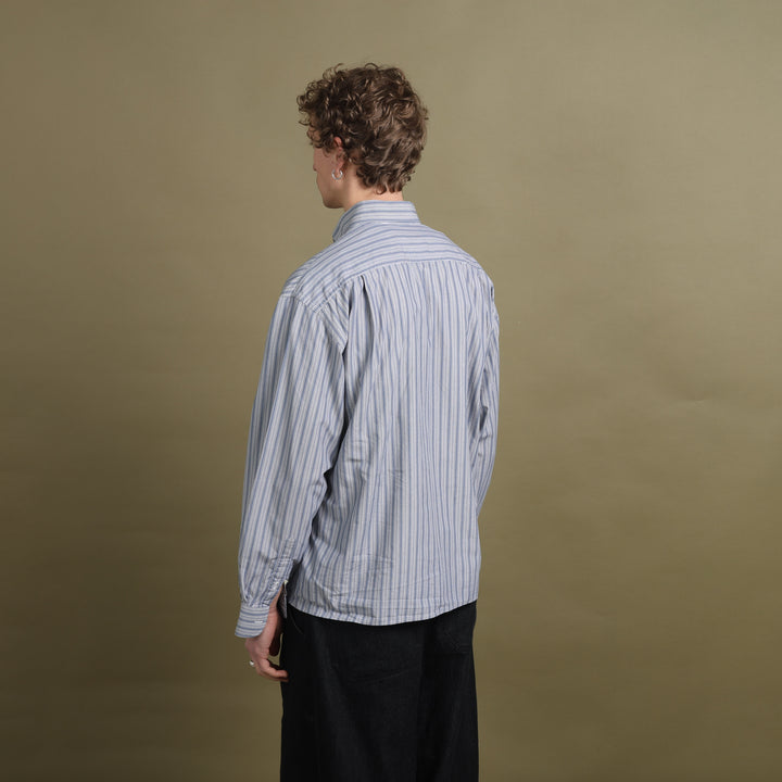 Valentino Dress Shirt Grey & Blue Men's L