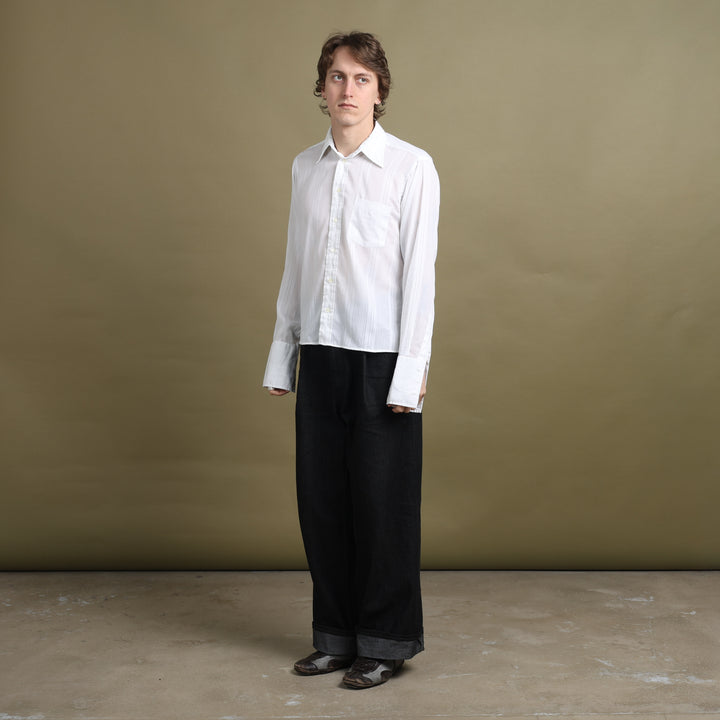 Baskin Dress Shirt White Men's M