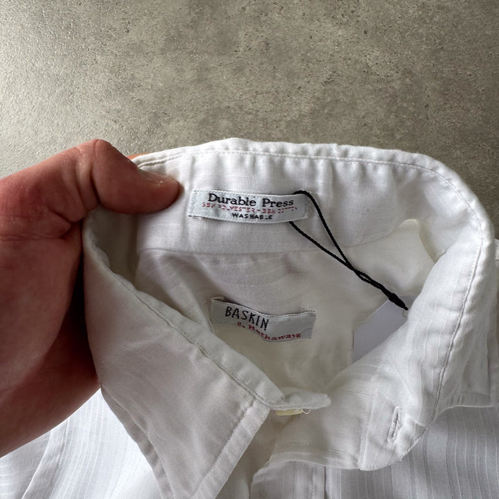 Baskin Dress Shirt White Men's M