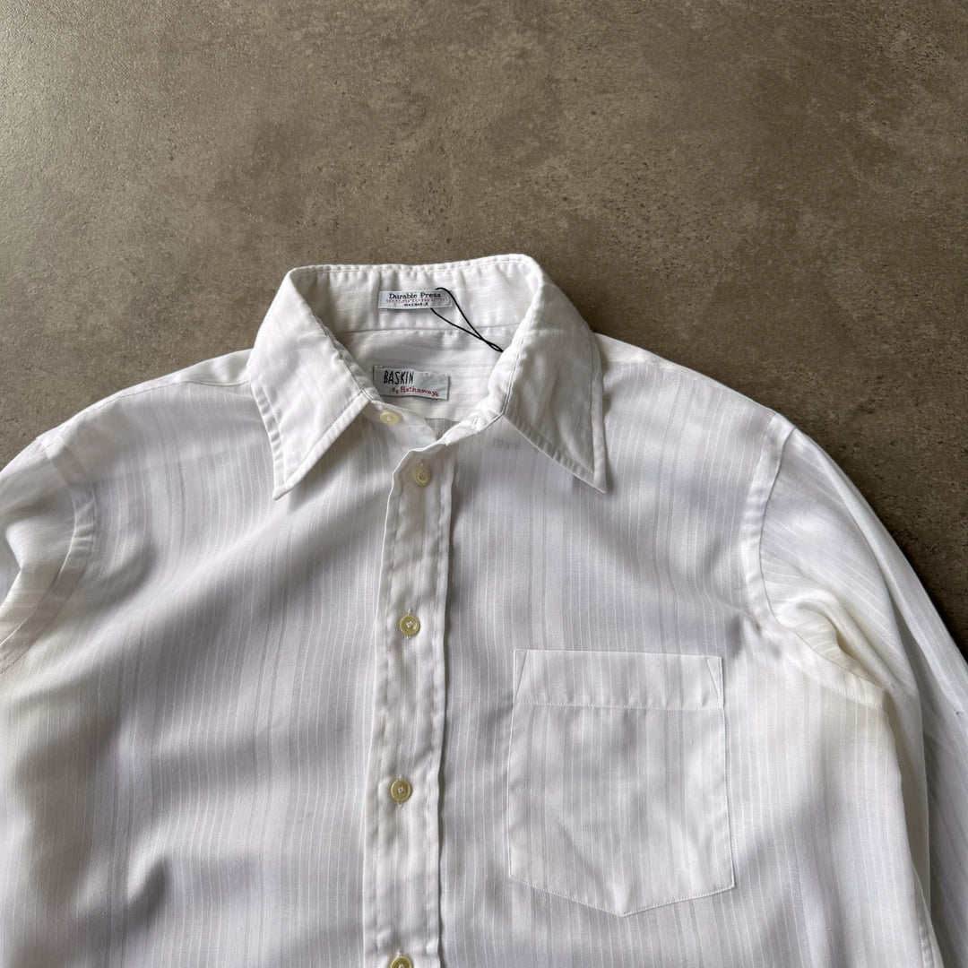 Baskin Dress Shirt White Men's M