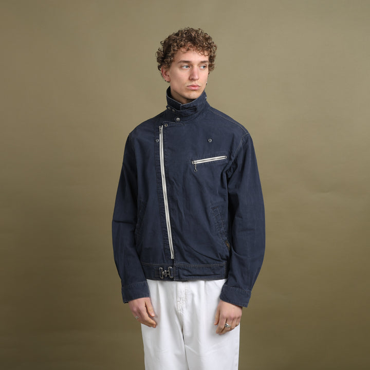 Ralph Lauren Biker Jacket Navy Blue Men's L
