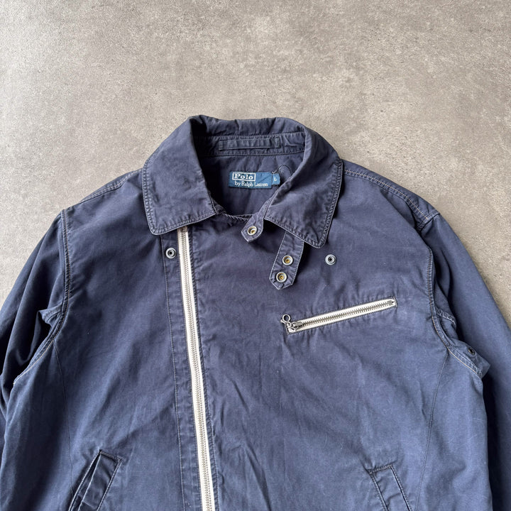 Ralph Lauren Biker Jacket Navy Blue Men's L