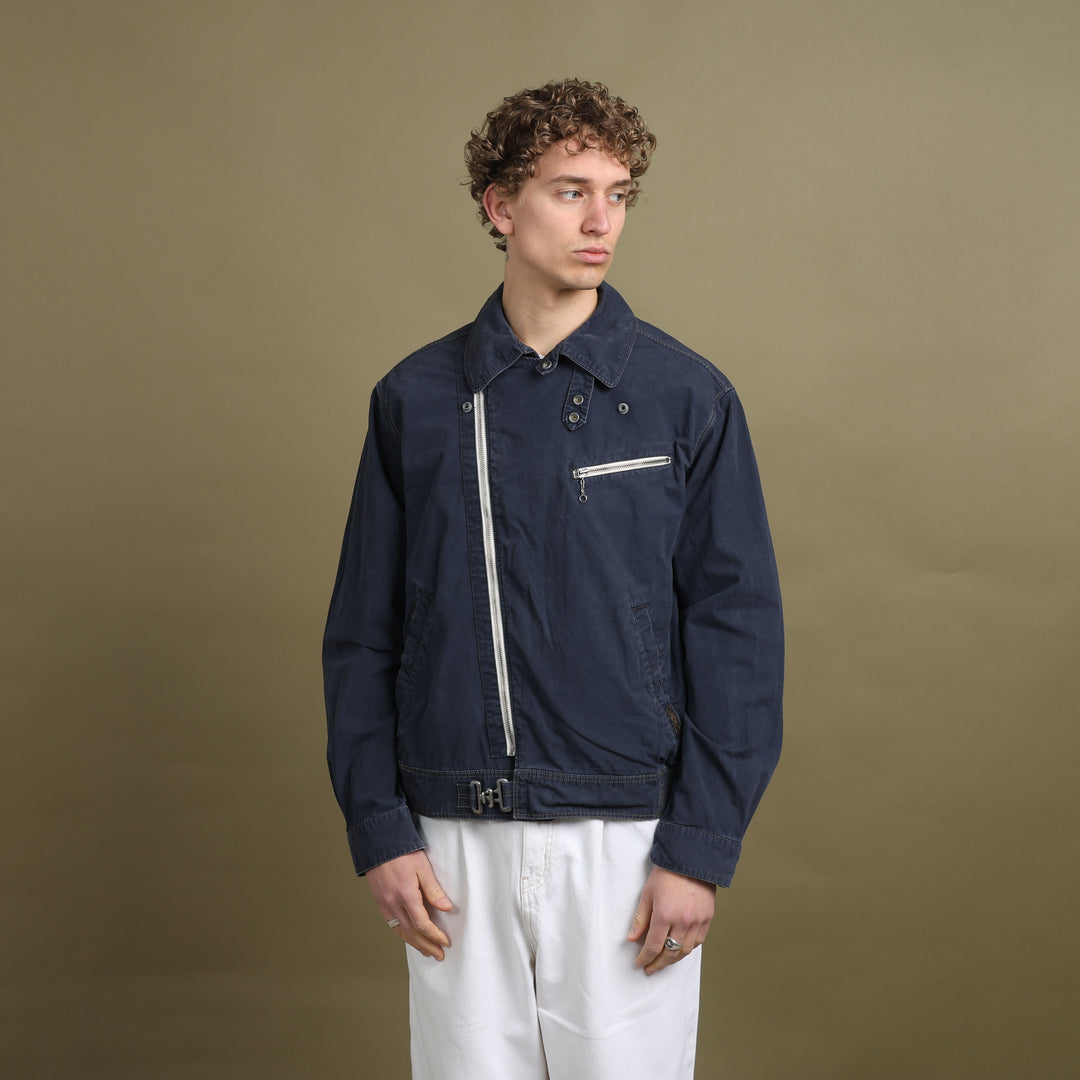 Ralph Lauren Biker Jacket Navy Blue Men's L