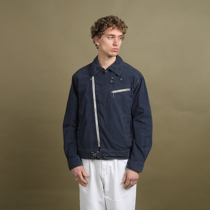 Ralph Lauren Biker Jacket Navy Blue Men's L